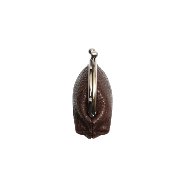 Ton Nume Mini Gamaguchi ‐ Mini porte-monnaie avec fermoir, cuir Oil Nume, Tsuchiya Kaban